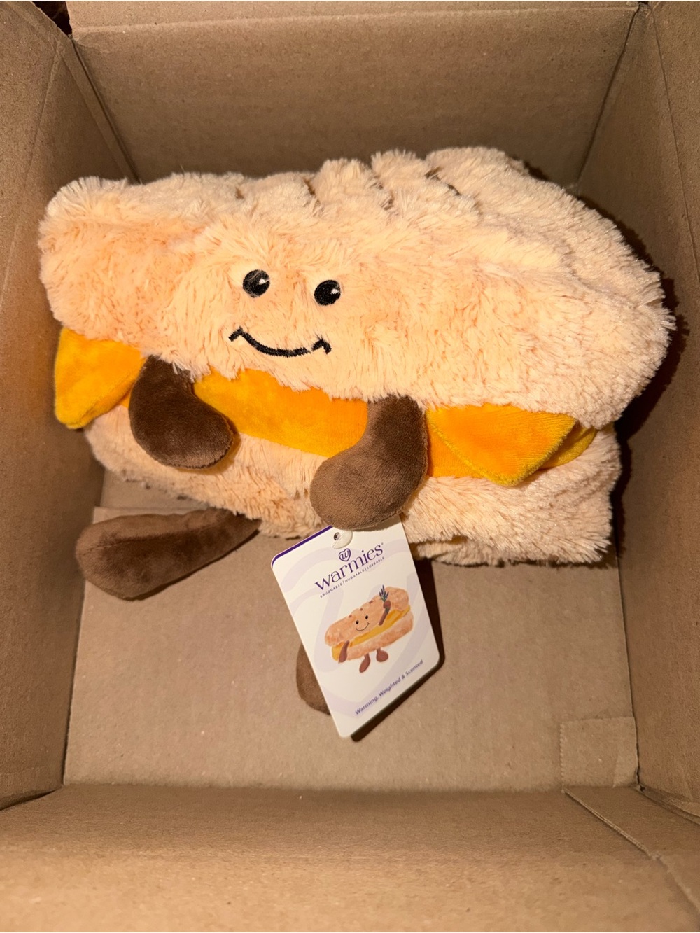 Warmies Plush Grilled Cheese Heatable Plush